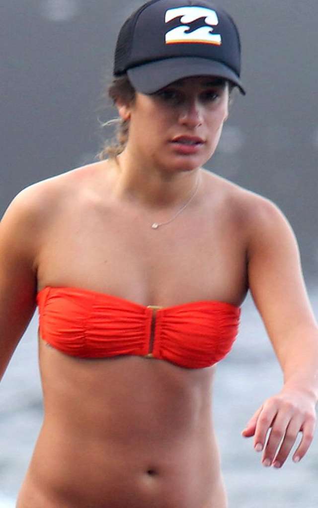 Lea Michele - wearing a bikini on the beach in Hawaii